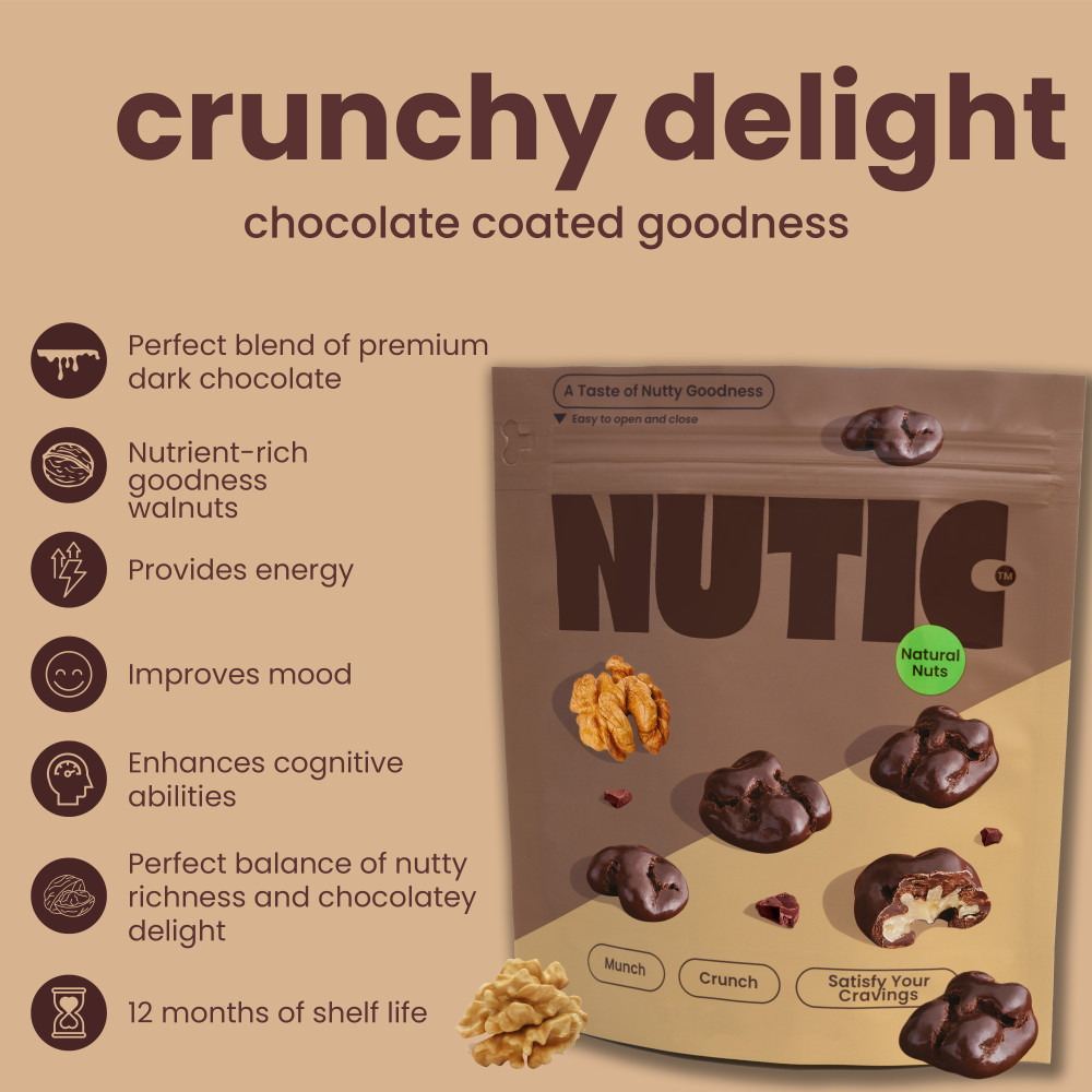 Natural Dark Chocolate Covered Walnuts with delivery